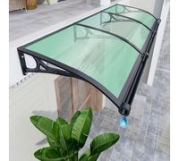Tenda a baldacchino per porta esterna, in policarbonato, protezione contro la pioggia e la neve, protezione dai raggi UV e dalla neve, design grande, 60 x 80 cm, resistente alle intemperie