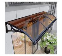 Tenda a baldacchino per porta esterna per ingresso, patio, portico e finestre, marrone (120 x 80 cm), resistente alle intemperie per la casa