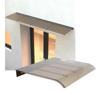 Tenda a baldacchino per porte e finestre, in policarbonato, colore marrone, protezione dalla pioggia, dimensioni 40, 300 cm, 40, 50 cm, profondità e resistente alle intemperie, facile installazione