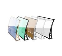 Tenda a baldacchino per porte esterne, protezione dalla pioggia, per porta posteriore, portico e finestra, bianca, 80 x 100 cm, design durevole, resistente alle intemperie per una maggiore vita