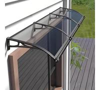 Tenda a baldacchino per porte esterne, resistente alle intemperie, protezione da sole e pioggia, per terrazze e porte, con drenaggio, elegante ombra per patio, perfetta per pioggia, neve e protezione