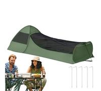 Tenda a baldacchino pieghevole con doppia cerniera, borsa portatile per in rete, grande spazio sottile mesh, campeggio bed for Bedroom, viaggio e viaggi all'aperto