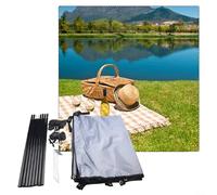 Tenda a baldacchino resistente alle intemperie per camper, perfetta per accesso alla porta laterale e relax all'aperto