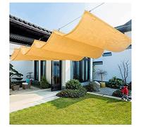 Tenda a baldacchino retrattile per esterni, tenda a filo per patio e terrazza, copertura a vela beige per protezione solare