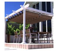 Tenda a baldacchino retrattile per patio, copertura impermeabile, protezione solare ideale per giardini all'aperto e giardini d'inverno (larghezza 2,6 m x lunghezza 11 m)