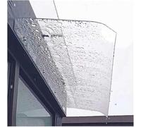 Tenda a baldacchino trasparente a forma di arco, design invisibile per porte esterne, protezione garage e veranda, resistente alle intemperie