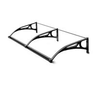 Tenda a baldacchino trasparente per ingresso e finestra, per casa, veranda, terrazza, impermeabile e durevole (150 x 200 cm)