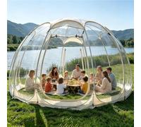 Tenda a bolle pop-up da 30,5 x 4,5 m, spaziosa cupola trasparente per esterni, tenda a igloo da giardino per campeggio, osservazione delle stelle, adatta per 8-12 persone