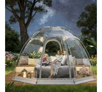 Tenda a bolle pop-up, grande riparo solare da campeggio, tenda igloo istantanea con borsa per il trasporto, tenda da campeggio per 8-10 persone, capsula in PVC per tutte le stagioni