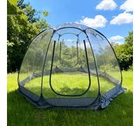 Tenda a bolle pop-up, grandi rifugi da campeggio per 6-8 persone, tenda igloo istantanea con borsa per il trasporto, tenda adatta a tutte le condizioni atmosferiche(Gray)