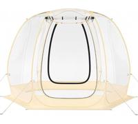 Tenda a bolle trasparente 180 x 165 cm, per esterni, a cupola a igloo, per | Riparo pop-up resistente alle intemperie con aste in fibra di vetro, paletti, corde antivento e sacchi di sabbia