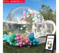 Tenda a bolle trasparente per casa a bolle gonfiabile, cupola per tenda a bolle gonfiabile trasparente in PVC con ventilatore per giardino di palloncini per feste per bambini