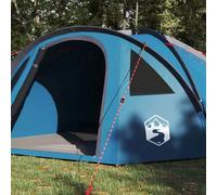 Tenda a Cupola 4 Persone Blu Taffetà 308 x 268 x 130 cm