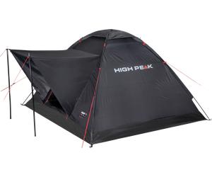 Tenda a cupola autoportante high peak beaver 3 a tetto singolo per 3 persone nero