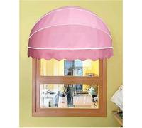 Tenda a cupola in tela retrattile, resistente ai raggi UV, telaio in alluminio resistente, elegante design rosa per casa e lavoro (dimensioni: 60 cm)