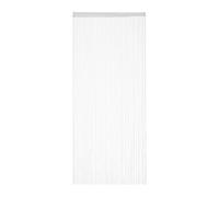 Relaxdays Tenda a Fili Bianca, Accorciabile, con Passanti, per Porte e Finestre, 90 x 245 cm, Bianca