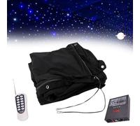 Tenda a LED con cielo stellato, sfondo in tessuto con controllo e telecomando, decorazione per sfondo club, protezione dalle perdite, facile da installare, comoda da trasportare