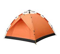 Tenda A Montaggio Rapido Completamente Automatica, Installazione In 3 Secondi, Protezione Impermeabile E UV, Tenda Da Campeggio Traspirante For 3-4 Persone, Portatile(Orange)
