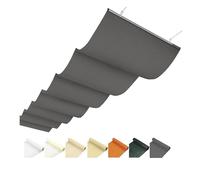 Tenda a onde resistente ai raggi UV personalizzata per patio, giardino e cortile, tettoia retrattile per pergola parasole per esterni (L 1,8 x L 13 m W 5,9 x L 13 m)