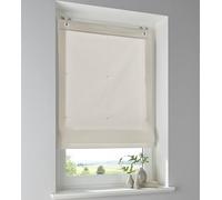 Tenda a pacchetto in 100% cotone naturale, opaca, montaggio senza foratura, con ganci per finestra, larghezza 60 x altezza 140 cm