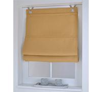 Tenda a pacchetto termica con occhielli Dimout color curry, oscurante, larghezza circa 100 cm x altezza: circa 130 cm (circa 100 x 130 cm, color curry)