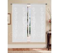 Tenda a Pannello Semitrasparente Matilde B1 Jacquard Ricamato Coppia