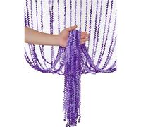Tenda a Perline 100x200 cm Complementi Arredo Casa Stringa di Perline Pannelli Tenda Porta Zanzariera Divisorio Nappa Hotel Wedding Salon Decor Tende(Purple)