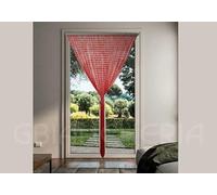Tenda a Perline in PVC Antimosche per Finestra e Porta Finestra mis.120x220cm (Bordeaux)