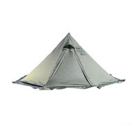Tenda a piramide per campeggio con cric per stufa, tenda calda invernale per stufa a legna, tenda antivento per yurta tepee per adulti, tenda leggera in alluminio per zaino in spalla (verde)