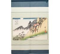 Tenda A Rete Noren Utagawa Hiroshige Giappone Shinshu Sarashina 120x85
