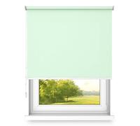 Tenda a rullo a sospensione libera, montaggio a parete o soffitto, di grandi dimensioni, fi 32, supporto in acciaio, semi-oscurante, Colore celadon, 1800x2400mm