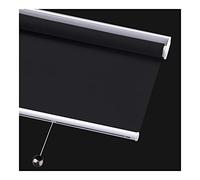 Tenda a rullo automatica 100% oscurante per ufficio, balcone, bagno, colori personalizzabili (nero) Dimensioni: 140 x 220 cm - Elegante e funzionale copertura finestra