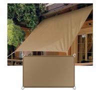 Tenda a rullo da esterno con orlo piatto, in tessuto, per pergola, patio e giardino, 2 x 4 cm, sistema di corda regolabile, protezione UV, schermo per la privacy, resistente alle intemperie