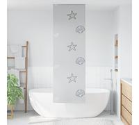 vidaXL Tenda a Rullo Doccia 60x240 cm Larghezza Tessuto 56 cm