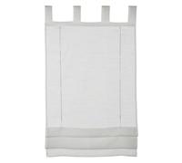Tenda a rullo GARDINIA, Tessuto voile trasparente, Anelli, Bianco, 50 x 140 cm
