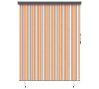 Tenda a rullo Giallo e Blu 220 x 250 cm Tessuto e Alluminio