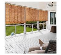 Tenda A Rullo In Bambù Impermeabili, Cortina Di Bambù Oscuranti For Portico Esterno For Terrazza, Terrazza E Copertura For Pergolato, Arredamento Rustico Antipolvere(W39xH63IN(100x160CM))