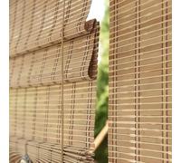 Tenda a Rullo in Bambù per Esterni,Tapparella Avvolgibile Bamboo Natural,Tende a Pacchetto,Tenda di bambù per Camera da Letto,Tende Decorative per Partizione