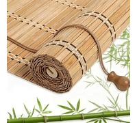 Tenda A Rullo In Bambù Per Esterno Interni 60 70 80 90 100 110 120 140 150 160cm Tapparella Avvolgibile Bambù Naturale Cortina Di Bambù Tende Avvolgibili Per Finestre Ombreggiatura(B115xH210cm)