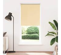 vidaXL Tenda a rullo oscurante Argento riflettente con catena, guida PVC – 80x230 cm Beige