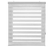Tenda a Rullo Oscurante Tenda Veneziana 75 x 200 cm Strisce Filtranti e Oscuranti Tenda Veneziana Facili Da Montare Per Decorazione La Casa Per Camera,Cucina, Grigio Chiaro