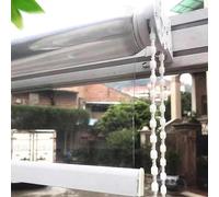 Tenda a Rullo per Esterni in Pvc Trasparente,Tapparella Avvolgibile Chiare e Impermeabili,Gazebo Balcone Portico Tende Divisorie All'Aperto,Cortina in Plastica,con Binario,W×H-70×240cm/27.6×94.5in