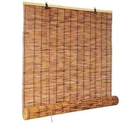 Tenda a Rullo per Esterno 65×60cm,Arella Bamboo per Recinzione Giardino e Balcone,Cortina di Privacy Traspirante,Sombramento Estivo Naturale