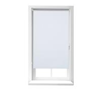 Relaxdays Tenda a Rullo per Interni Termica, Tendina Oscurante e Isolante, Catenella, 90x220cm, Tessuto L: 86 cm, Bianco, Alluminio