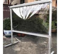 Tenda a rullo regolabile in PVC impermeabile con catena laterale parapioggia (109,2 x 170,2 cm) ideale per terrazze, balconi e protezione solare