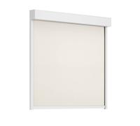 Tenda a rullo, rettangolare 90°, bianco traffico, 600 x 600 mm, tessuto bianco, senza comando, configura individualmente