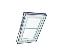 Tenda a Rullo Roto Originale ZRE - Diurna Binario di Guida Argento - Per Finestre per Tetti delle Serie Designo R6/R8, i8 e Classic 64/84 - Dimensioni 134/140 | 13/14 - Colore del Tessuto Bianco