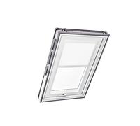 Tenda a Rullo Roto Originale ZRE - Diurna Binario di Guida Bianco - Per Finestre per Tetti delle Serie Designo R6/R8, i8 e Classic 64/84 - Dimensioni 065/140 | 06/14 - Colore del Tessuto Bianco