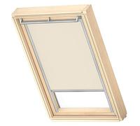 Tenda a rullo transcluente VELUX, con guida grigia, per M08, M38 Beige | Regolazione luce, diffusione solare, guide sottili