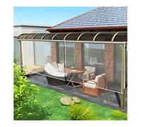 Tenda a rullo trasparente, impermeabile, da giardino, resistente al vento, in plastica, resistente alle intemperie, 65 x 100 cm, perfetta per terrazze e balconi